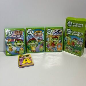 LeapFrog Learning DVD Set - PreK & K- Letters & Sounds - 3 DVDs + Letter Cards